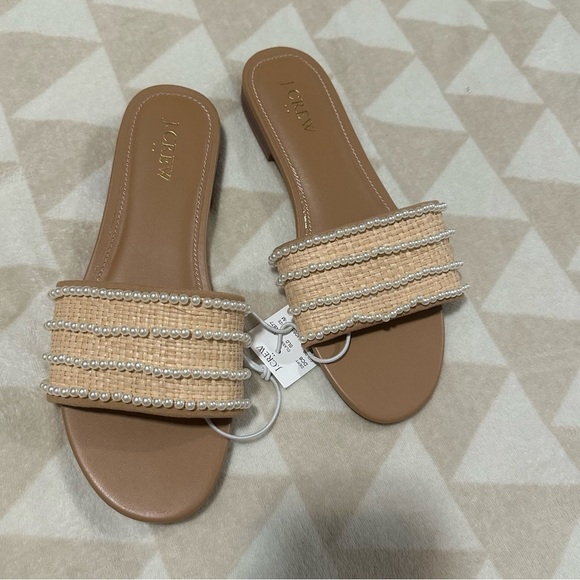 J crew Pearl slide sandals - Picture 2 of 3